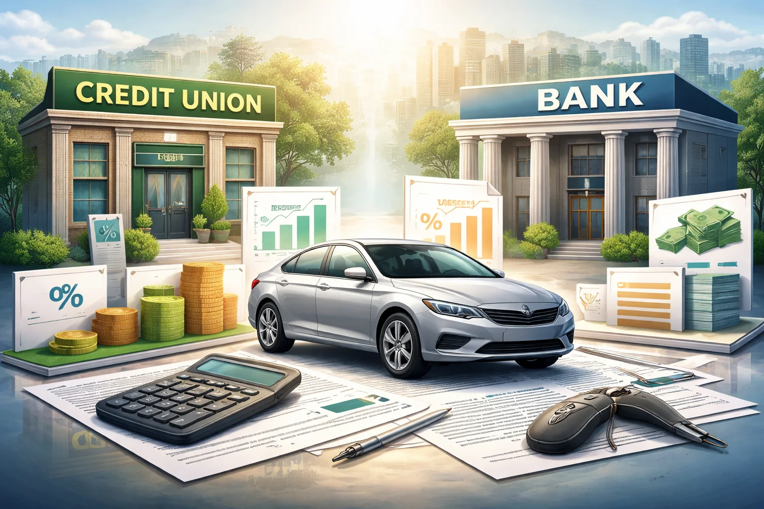 credit union vs bank auto loan