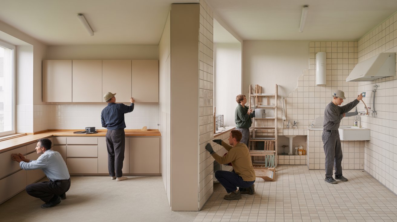 How to Create a Bathroom and Kitchen on a Low Budget