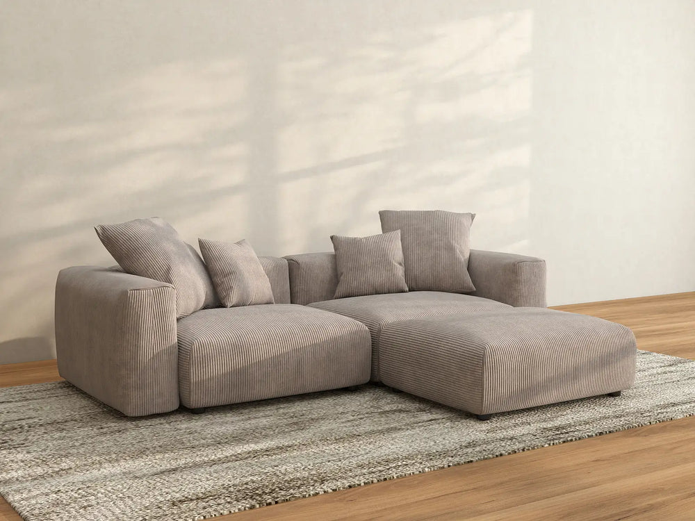 Corduroy Sectionals with Chaise